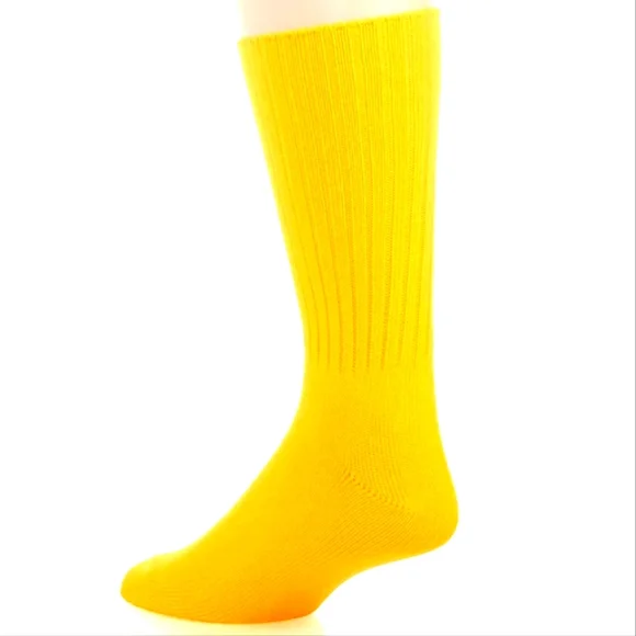 NWT Men's Ralph Lauren Polo Yellow Casual Socks with Signature Pony - Picture 3 of 10